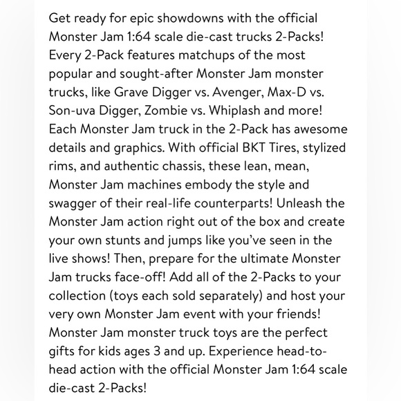 New Monster Jam 2pk Set - Picture 8 of 8